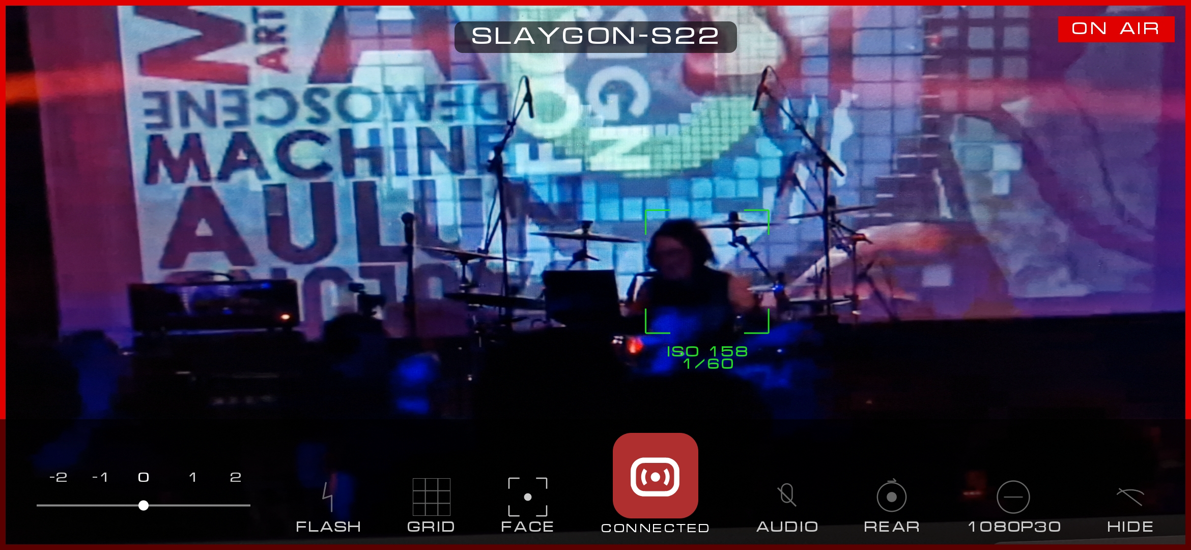 SLAY Camera Android app sending a live phone camera feed over SLM.